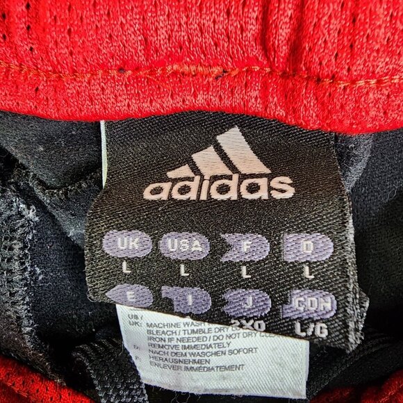 Mens Black Adidas track pants Athletic Casual Side zip pocket Size L - Picture 7 of 14